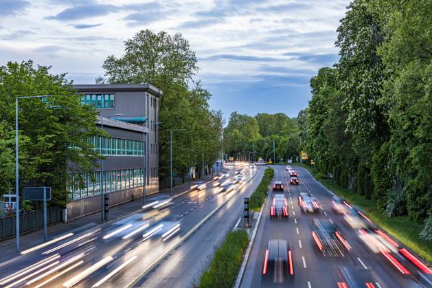 Germany, Baden-Wurttemberg, Stuttgart, Traffic along Bundesstrasse 14, Stuttgart Baden-Württemberg Deutschland Stuttgart-Mitte WDF07593