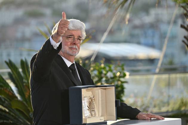 Cannes 2024 Winners Photocall George Lucas at the Winners Photocall during the 77th Cannes Film Festival in Cannes, France on May 25, 2024. Photo by Julien Reynaud APS-Medias ABACAPRESS.COM Cannes France  Copyright: xReynaudxJulien APS-Medias ABACAx