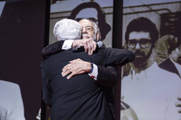 B CÃ rÃ monie de clÃ ture du 77eme Festival International du Film de Cannes au Palais des Festivals Ã Cannes George Lucas, Francis Ford Coppola CÃ rÃ monie de clÃ ture du 77eme Festival International du Film de Cannes au Palais des Festivals Ã Cannes Le 25 mai 2024 Borde Jacovides Moreau Bestimage Closing ceremony of the 77th Cannes International Film Festival at the Palais des Festivals in Cannes, France On may 25th 2024 Cannes France  Copyright: xOLIVIERxBORDEx xBESTIMAGExOLIVIERxBORDEx xBESTIMAGEx