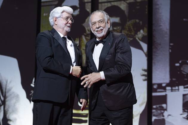 B CÃ rÃ monie de clÃ ture du 77eme Festival International du Film de Cannes au Palais des Festivals Ã Cannes George Lucas, Francis Ford Coppola CÃ rÃ monie de clÃ ture du 77eme Festival International du Film de Cannes au Palais des Festivals Ã Cannes Le 25 mai 2024 Borde Jacovides Moreau Bestimage Closing ceremony of the 77th Cannes International Film Festival at the Palais des Festivals in Cannes, France On may 25th 2024 Cannes France  Copyright: xOLIVIERxBORDEx xBESTIMAGExOLIVIERxBORDEx xBESTIMAGEx