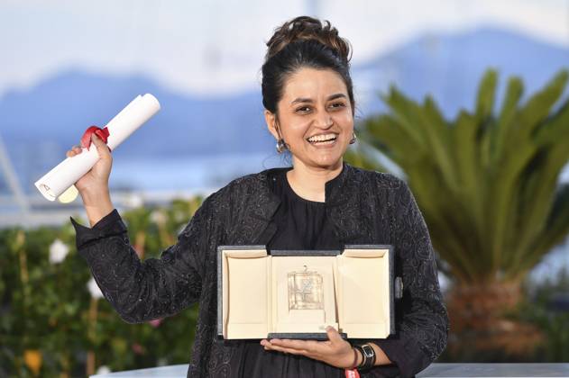 Payal Kapadia mit dem Großen Preis der Jury für All We Imagine as Light beim Photocall mit den Preisträgern auf dem Festival de Cannes 2024 77. Internationale Filmfestspiele von Cannes am Palais des Festivals. Cannes, 25.05.2024