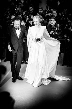 Alejandro Gonzalez Inarritu and Elle Fanning poses on the red carpet for the opening night film, The Dead Don t Die on Tuesday 14 May 2019 at the 72nd Festival de Cannes Alejandro Gonzalez Inarritu and Elle Fanning poses on the red carpet for the opening night film, The Dead Dont Die on Tuesday 14 May 2019 at the 72nd Festival de Cannes, Palais des Festivals, Cannes. Pictured: Elle Fanning, Alejandro Gonzalez Inarritu. Editors Note: This image as been converted to monochrome. LFI Avalon. All usages must be credited Julie Edwards LFI Avalon. Picture by Julie Edwards LFI Avalon. All usages must be credited Julie Edwards LFI Avalon., Copyright: xJuliexEdwards LFI Avalonx xAvalonx 0535946907