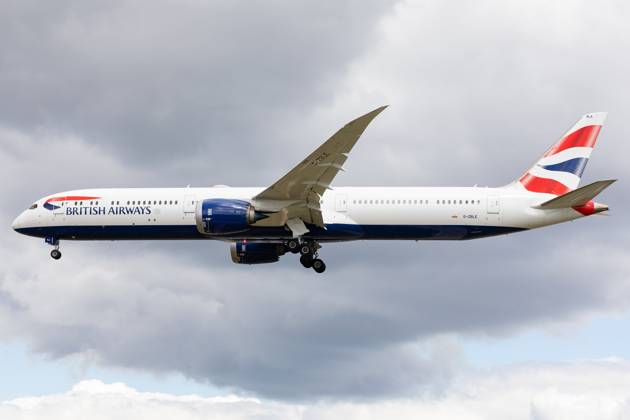 Aircraft And Airline Stock A British Airways Boeing 787 is being at London Heathrow Airport in London, United Kingdom, on June 10, 2023. London United Kingdom Copyright: xMIxNewsx originalFilename: fletcher-aircraft240610_npBlt
