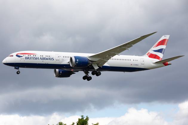 Aircraft And Airline Stock A British Airways Boeing 787 is being at London Heathrow Airport in London, United Kingdom, on June 10, 2023. London United Kingdom Copyright: xMIxNewsx originalFilename: fletcher-aircraft240610_npePq