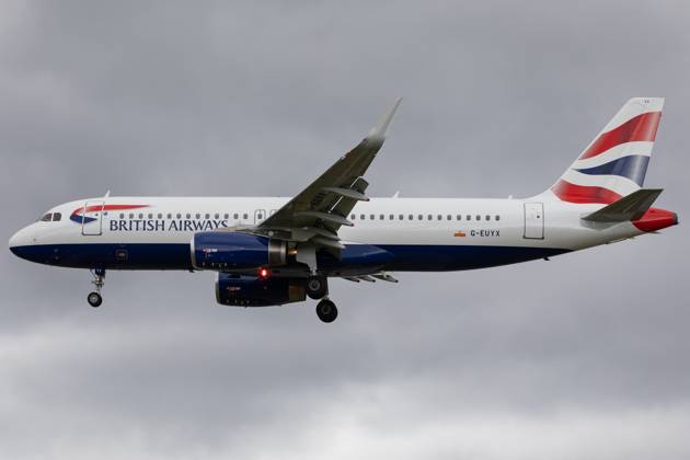 Aircraft And Airline Stock A British Airways Airbus A320 is being at London Heathrow Airport in London, United Kingdom, on June 10, 2023. London United Kingdom Copyright: xMIxNewsx originalFilename: fletcher-aircraft240610_npurU