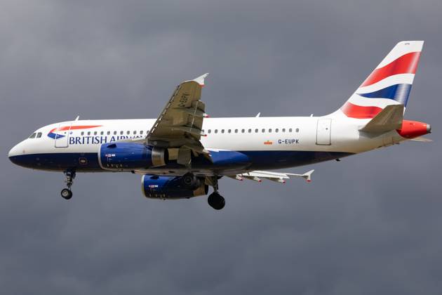Aircraft And Airline Stock A British Airways Airbus A319 is being at London Heathrow Airport in London, United Kingdom, on June 10, 2023. London United Kingdom Copyright: xMIxNewsx originalFilename: fletcher-aircraft240610_npvOD