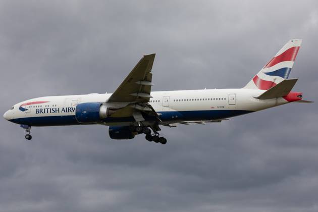 Aircraft And Airline Stock A British Airways Boeing 777 is being at London Heathrow Airport in London, United Kingdom, on June 10, 2023. London United Kingdom Copyright: xMIxNewsx originalFilename: fletcher-aircraft240610_npxdS