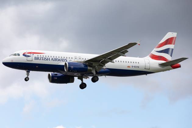 Aircraft And Airline Stock A British Airways Airbus A320 is being at London Heathrow Airport in London, United Kingdom, on June 10, 2023. London United Kingdom Copyright: xMIxNewsx originalFilename: fletcher-aircraft240610_np5en
