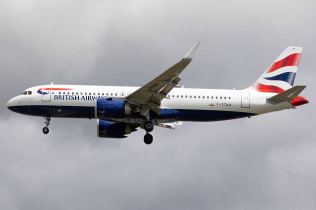 Aircraft And Airline Stock A British Airways Airbus A320 is being at London Heathrow Airport in London, United Kingdom, on June 10, 2023. London United Kingdom Copyright: xMIxNewsx originalFilename: fletcher-aircraft240610_npgPV