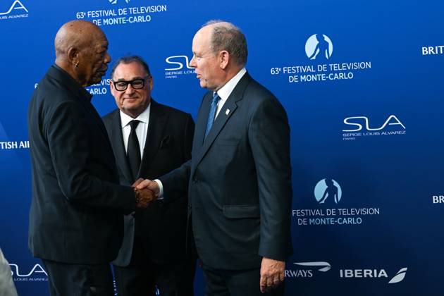 63eme Festival de Television de Monte Carlo SAS Prince Albert de Monaco, Morgan Freeman 306213 2024 06 14  Copyright: xLionelxGuericolas MPPx STAR_306213_162