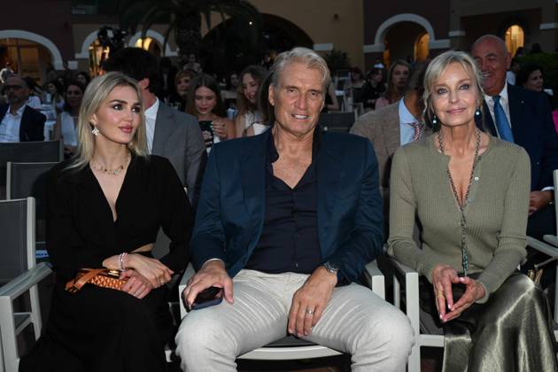 Cagliari: Santa Margherita di Pula, Cagliari, 7th edition of the Filming Italy Sardinia Festival, Red Carpet awards ceremony in the early evening. Pictured: Dolph Lundgren, Bo Derek Cagliari  - ZUMAp169 20240621_zea_p169_221 Copyright: xIPAx