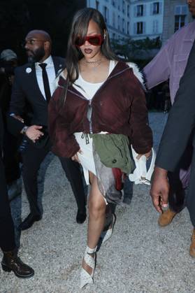 PFW A$AP Rocky s, AMERICAN SABOTAGE, Presented by AWGE Front Row Rihanna attending the A$AP Rocky s, AMERICAN SABOTAGE, Presented by AWGE Menswear Spring Summer 2025 show as part of Paris Fashion Week in Paris, France on June 21, 2024. Photo by Jerome Dominé ABACAPRESS.COM Copyright: xDominexJerome ABACAx