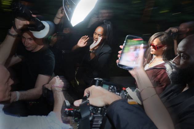 PFW A$AP Rocky s, AMERICAN SABOTAGE, Presented by AWGE Front Row Rihanna attending the A$AP Rocky s, AMERICAN SABOTAGE, Presented by AWGE Menswear Spring Summer 2025 show as part of Paris Fashion Week in Paris, France on June 21, 2024. Photo by Jerome Dominé ABACAPRESS.COM Copyright: xDominexJerome ABACAx