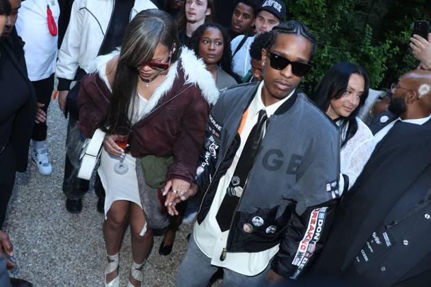 PFW A$AP Rocky s, AMERICAN SABOTAGE, Presented by AWGE Front Row Rihanna and Asap Rocky attending the A$AP Rocky s, AMERICAN SABOTAGE, Presented by AWGE Menswear Spring Summer 2025 show as part of Paris Fashion Week in Paris, France on June 21, 2024. Photo by Jerome Dominé ABACAPRESS.COM Copyright: xDominexJerome ABACAx