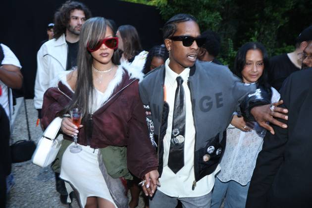 PFW A$AP Rocky s, AMERICAN SABOTAGE, Presented by AWGE Front Row Rihanna and Asap Rocky attending the A$AP Rocky s, AMERICAN SABOTAGE, Presented by AWGE Menswear Spring Summer 2025 show as part of Paris Fashion Week in Paris, France on June 21, 2024. Photo by Jerome Dominé ABACAPRESS.COM Copyright: xDominexJerome ABACAx