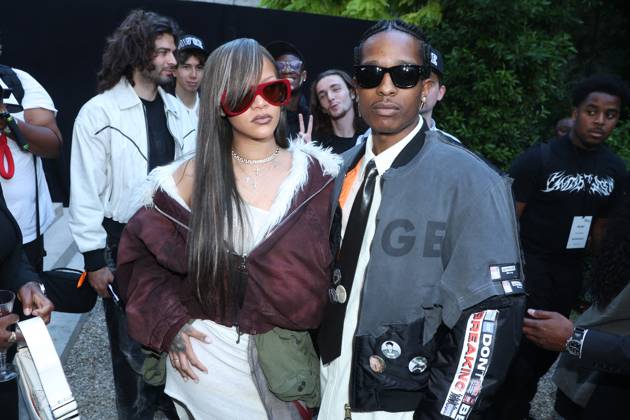 PFW A$AP Rocky s, AMERICAN SABOTAGE, Presented by AWGE Front Row Rihanna and Asap Rocky attending the A$AP Rocky s, AMERICAN SABOTAGE, Presented by AWGE Menswear Spring Summer 2025 show as part of Paris Fashion Week in Paris, France on June 21, 2024. Photo by Jerome Dominé ABACAPRESS.COM Copyright: xDominexJerome ABACAx