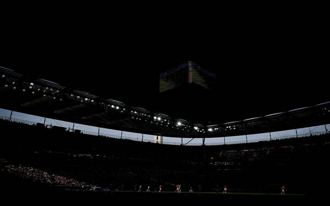 20.06.2024, xpsx, UEFA Euro 2024 Vorrunde, Dänemark - England v.l. schatten licht spiele stadion übersicht (DFL DFB REGULATIONS PROHIBIT ANY USE OF PHOTOGRAPHS as IMAGE SEQUENCES and or QUASI-VIDEO), Frankfurt Hessen Deutschland (DEU) Stadion Frankfurt