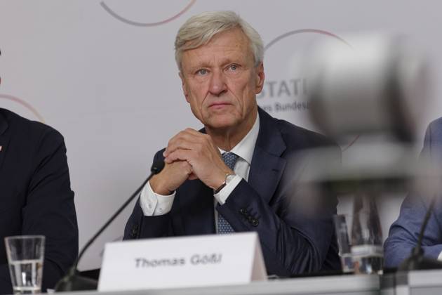 Ergebnisse des Zensus 2022 vorgestellt 2024-06-25 Deutschland, Berlin - Pressekonferenz zur Veröffentlichung der ersten Ergebnisse des Zensus 2022. Im Bild Thomas Gößl, Präsident des Bayerischen Landesamts für Statistik.