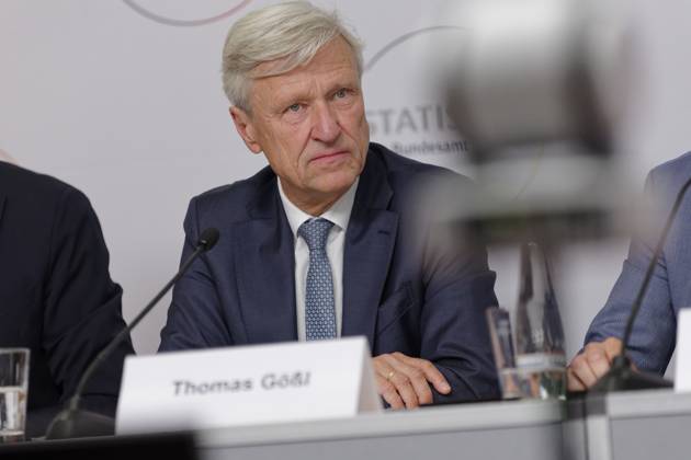 News Bilder des Tages Ergebnisse des Zensus 2022 vorgestellt 2024-06-25 Deutschland, Berlin - Pressekonferenz zur Veröffentlichung der ersten Ergebnisse des Zensus 2022. Im Bild Thomas Gößl, Präsident des Bayerischen Landesamts für Statistik.