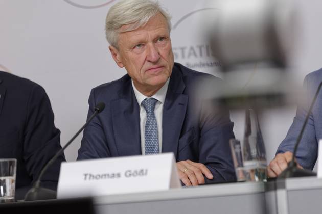 Ergebnisse des Zensus 2022 vorgestellt 2024-06-25 Deutschland, Berlin - Pressekonferenz zur Veröffentlichung der ersten Ergebnisse des Zensus 2022. Im Bild Thomas Gößl, Präsident des Bayerischen Landesamts für Statistik.