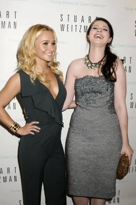 Fashion s Night Out Michelle Trachtenberg and Hayden Panettiere make a personal appearance for Fashion s Night Out to present their Young Hollywood Cares shoe collection at Stuart Weitzman in New York, NY on September 08, 2011 by Joy Scheller iPhoto New York NY USA EDITORIAL USE ONLY Copyright: x2011xbyxJoyxScheller Photolive.comx JoyxSchellerx iphotos291662