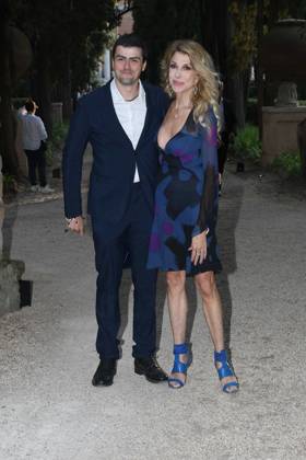 Premio Globo d Oro Verleihung in Rom Rome, German Academy Villa Massimo 64th edition of the Golden Globe, In the photo: Gabriella Carlucci with her son  Copyright: xVincenzoxLandix xipa-agency.netx xVincenzoxLandix IPA_Agency_IPA47709609