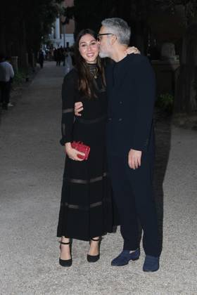 Premio Globo d Oro Verleihung in Rom Rome, German Academy Villa Massimo 64th edition of the Golden Globe, In the photo: Beppe Fiorello with his daughter  Copyright: xVincenzoxLandix xipa-agency.netx xVincenzoxLandix IPA_Agency_IPA47709688