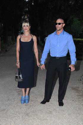 Premio Globo d Oro Verleihung in Rom Rome, German Academy Villa Massimo 64th edition of the Golden Globe, In the photo: Micaela Ramazzotti Claudio Pallitto  Copyright: xVincenzoxLandix xipa-agency.netx xVincenzoxLandix IPA_Agency_IPA47709753