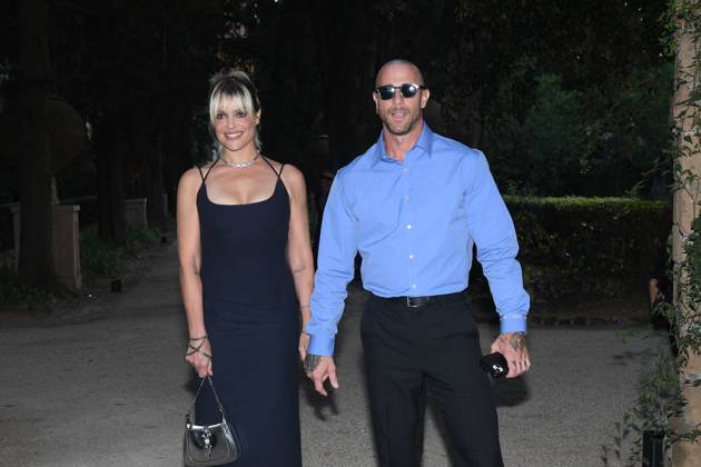 Premio Globo d Oro Verleihung in Rom Rome, German Academy Villa Massimo 64th edition of the Golden Globe, In the photo: Micaela Ramazzotti Claudio Pallitto  Copyright: xVincenzoxLandix xipa-agency.netx xVincenzoxLandix IPA_Agency_IPA47709755