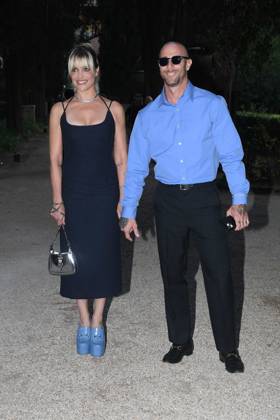 Premio Globo d Oro Verleihung in Rom Rome, German Academy Villa Massimo 64th edition of the Golden Globe, In the photo: Micaela Ramazzotti Claudio Pallitto  Copyright: xVincenzoxLandix xipa-agency.netx xVincenzoxLandix IPA_Agency_IPA47709756