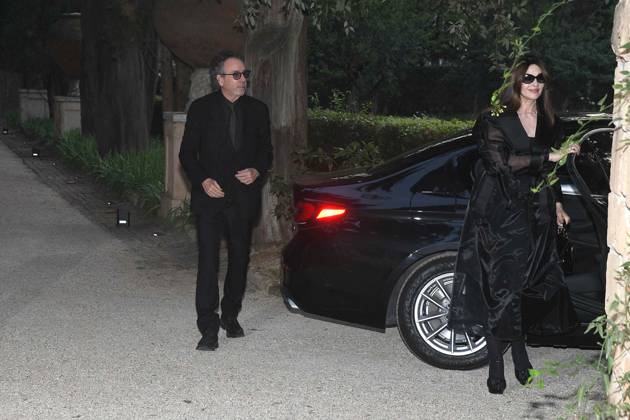 Premio Globo d Oro Verleihung in Rom Rome, German Academy Villa Massimo 64th edition of the Golden Globe, In the photo: Tim Burton Monica Bellucci  Copyright: xVincenzoxLandix xipa-agency.netx xVincenzoxLandix IPA_Agency_IPA47709844