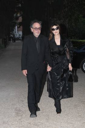 Premio Globo d Oro Verleihung in Rom Rome, German Academy Villa Massimo 64th edition of the Golden Globe, In the photo: Tim Burton Monica Bellucci  Copyright: xVincenzoxLandix xipa-agency.netx xVincenzoxLandix IPA_Agency_IPA47709846