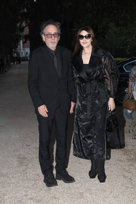 Premio Globo d Oro Verleihung in Rom Rome, German Academy Villa Massimo 64th edition of the Golden Globe, In the photo: Tim Burton Monica Bellucci  Copyright: xVincenzoxLandix xipa-agency.netx xVincenzoxLandix IPA_Agency_IPA47709849
