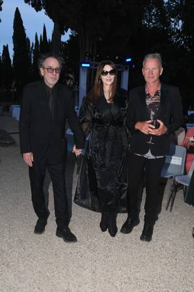 Premio Globo d Oro Verleihung in Rom Rome, German Academy Villa Massimo 64th edition of the Golden Globe, In the photo: Tim Burton Monica Bellucci Sting  Copyright: xVincenzoxLandix xipa-agency.netx xVincenzoxLandix IPA_Agency_IPA47710000