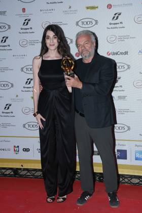 Premio Globo d Oro Verleihung in Rom Rome, German Academy Villa Massimo 64th edition of the Golden Globe, In the photo: Pilar Fogliati Giovanni Veronesi  Copyright: xVincenzoxLandix xipa-agency.netx xVincenzoxLandix IPA_Agency_IPA47710284