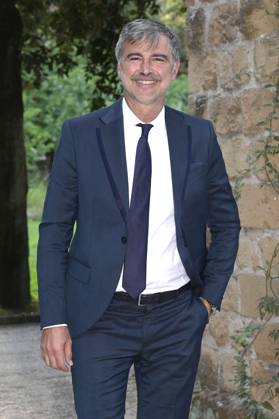 Beppe Convertini bei der 64. Verleihung der Globi d Oro 2024 in der Accademia Tedesca di Roma Villa Massimo. Rom, 03.07.2024
