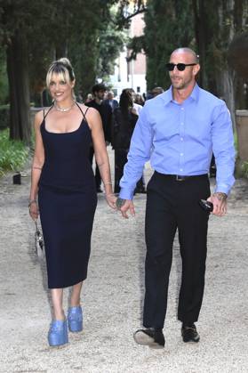Micaela Ramazzotti und Claudio Pallitto bei der 64. Verleihung der Globi d Oro 2024 in der Accademia Tedesca di Roma Villa Massimo. Rom, 03.07.2024