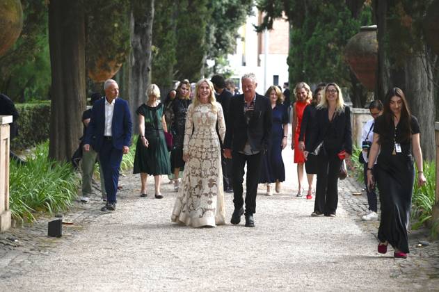 Trudie Styler mit Ehemann Sting bei der 64. Verleihung der Globi d Oro 2024 in der Accademia Tedesca di Roma Villa Massimo. Rom, 03.07.2024