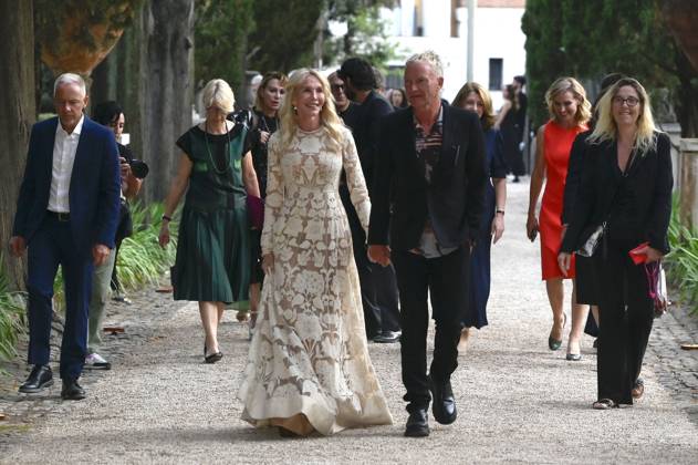 Trudie Styler mit Ehemann Sting bei der 64. Verleihung der Globi d Oro 2024 in der Accademia Tedesca di Roma Villa Massimo. Rom, 03.07.2024