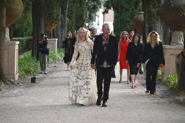 Trudie Styler mit Ehemann Sting bei der 64. Verleihung der Globi d Oro 2024 in der Accademia Tedesca di Roma Villa Massimo. Rom, 03.07.2024
