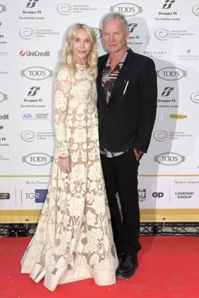 Trudie Styler mit Ehemann Sting bei der 64. Verleihung der Globi d Oro 2024 in der Accademia Tedesca di Roma Villa Massimo. Rom, 03.07.2024