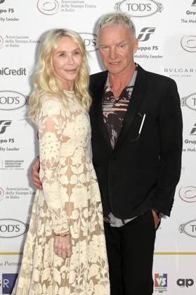 Trudie Styler mit Ehemann Sting bei der 64. Verleihung der Globi d Oro 2024 in der Accademia Tedesca di Roma Villa Massimo. Rom, 03.07.2024