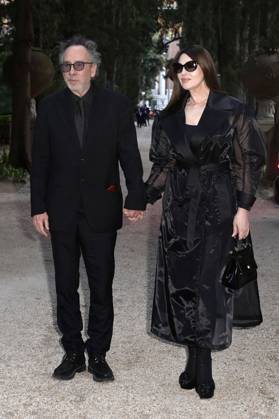Tim Burton mit Partnerin Monica Bellucci bei der 64. Verleihung der Globi d Oro 2024 in der Accademia Tedesca di Roma Villa Massimo. Rom, 03.07.2024