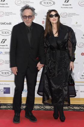 Tim Burton mit Partnerin Monica Bellucci bei der 64. Verleihung der Globi d Oro 2024 in der Accademia Tedesca di Roma Villa Massimo. Rom, 03.07.2024