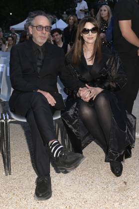Tim Burton mit Partnerin Monica Bellucci bei der 64. Verleihung der Globi d Oro 2024 in der Accademia Tedesca di Roma Villa Massimo. Rom, 03.07.2024