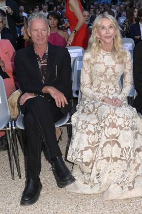 Sting mit Ehefrau Trudie Styler bei der 64. Verleihung der Globi d Oro 2024 in der Accademia Tedesca di Roma Villa Massimo. Rom, 03.07.2024