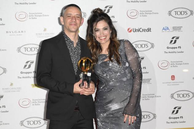 Davide Pavanello und Margherita Vicario bei der 64. Verleihung der Globi d Oro 2024 in der Accademia Tedesca di Roma Villa Massimo. Rom, 03.07.2024