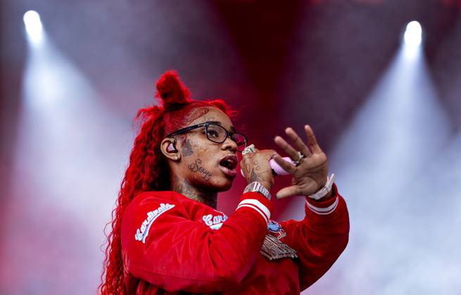 Bilder des Jahres 2024, Entertainment 07 Juli Entertainment Themen der Woche KW27 RF24 American Sexyy Red on Orange Stage at Roskilde Festival 2024, Friday, July 5, 2024. (Photo: Torben Christensen Scanpix 2024) , ROSKILDE Denmark Copyright: TorbenxChristensen TorbenxChristensenx spdk20240705-200339-L