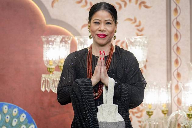 Anant-Radhika s post wedding ceremony Mumbai: Boxer Mary Kom poses for photos upon her arrival to attend Anant Ambani and Radhika Merchant s post wedding ‘Blessing Ceremony’, in Mumbai, Saturday, July 13, 2024. (PTI Photo Kunal Patil) (PTI07_13_2024_000224B) Mumbai Maharashtra India Copyright: xKunalxPatilx (PTI07_13_2024_000224B)
