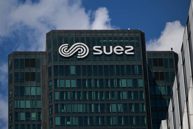 Daily Life In Paris On The Eve Of The Olympics PARIS, FRANCE - JULY 13: General view of the Suez SA logo on its head office in La DÃ fense, a French utility company specializing in water and waste management, on July 13, 2024, in Paris, France. Paris France Copyright: xArturxWidakx originalFilename: widak-exciteme240713_np4OP